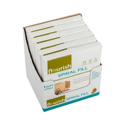 Kraft Brown Paper Roll Spiral Fill, 1 cu. ft., 6/Pack (287539)