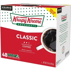 Krispy Kreme Classic Coffee Keurig® K-Cup® Pods, Medium Roast, 48/Box (373163)