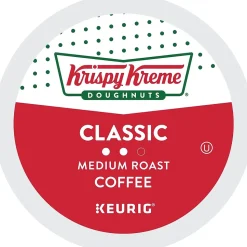 Krispy Kreme Classic Coffee Keurig® K-Cup® Pods, Medium Roast, 24/Box (06110)
