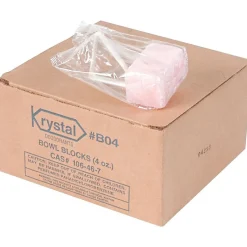Krystal Restroom Toilet Bowl Block, Cherry Scent, 4 Oz., 12/Bx (B04/08411)