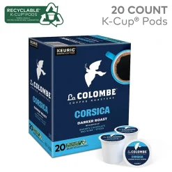 La Colombe Corsica Coffee Keurig® K-Cup® Capsules, Dark Roast, 20/Box (5000380614)