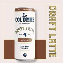 La Colombe Draft Mocha Latte Caffeinated Cold Brew Coffee, Medium Roast, 11 oz., 12/Carton (PPPURC1202)