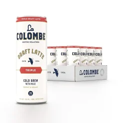 La Colombe Draft Triple Shot Espresso Latte Caffeinated Cold Brew Coffee, Medium Roast, 11 oz., 12/Carton (PPPURC1204)