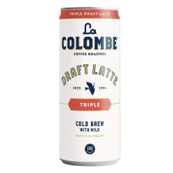 La Colombe Draft Triple Shot Espresso Latte Caffeinated Cold Brew Coffee, Medium Roast, 11 oz., 12/Carton (PPPURC1204)