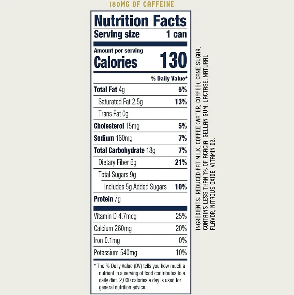 La Colombe Draft Triple Shot Espresso Latte Caffeinated Cold Brew Coffee, Medium Roast, 11 oz., 12/Carton (PPPURC1204)