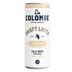 La Colombe Draft Vanilla Latte Caffeinated Cold Brew Coffee, Medium Roast, 11 oz., 12/Carton (PPPURC1203)