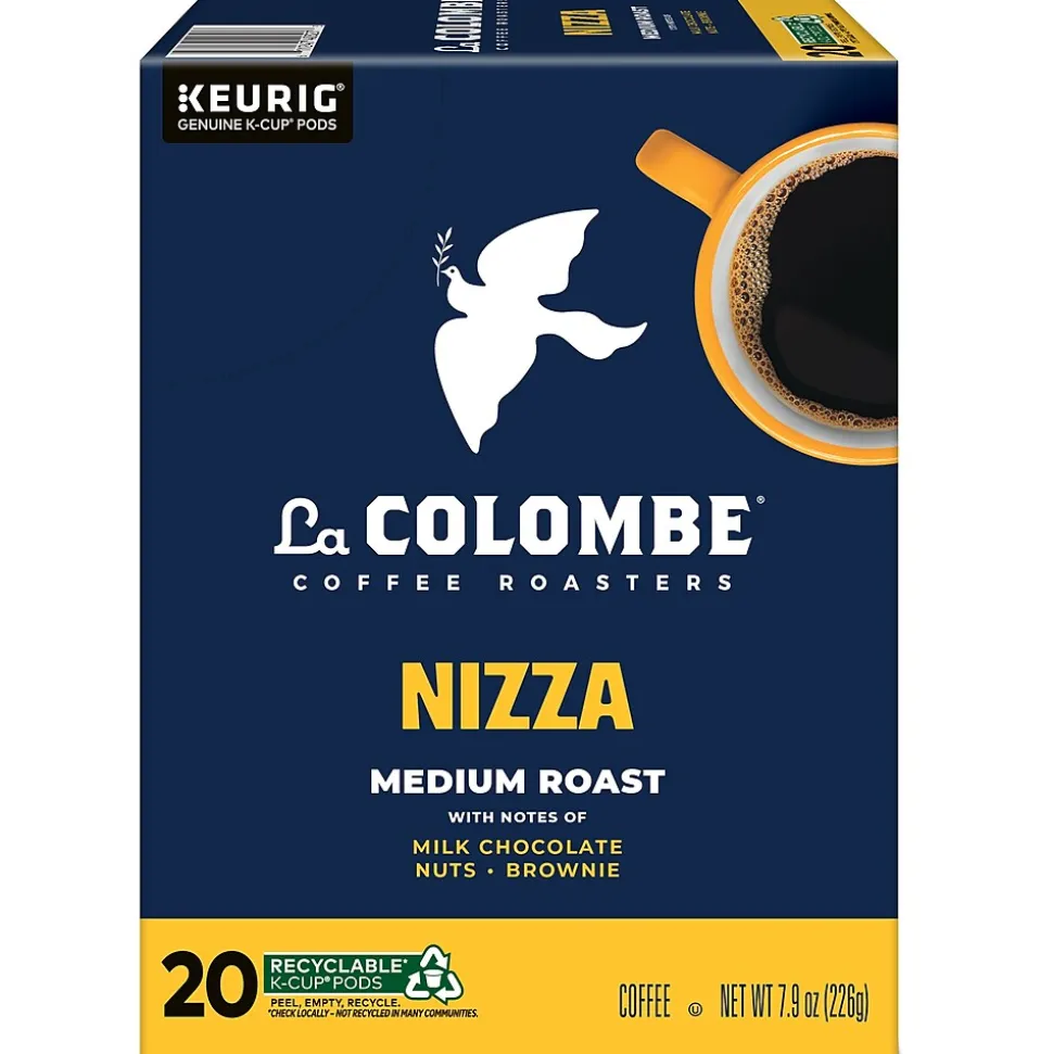La Colombe Nizza Coffee Keurig® K-Cup® Pods, Medium Roast, 80/Carton (5000380612CT)