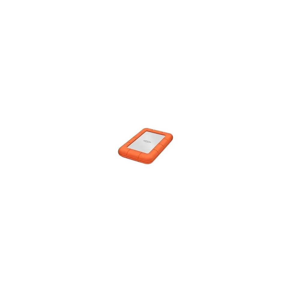 LaCie Rugged Mini 5TB External USB 3.0 Portable Hard Drive, Silver/Orange (STJJ5000400)