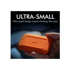 LaCie Rugged SSD STHR500800 500GB USB 3.1 Gen 2 / Thunderbolt 3 External Solid State Drive