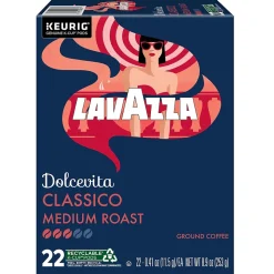 Lavazza Classico Coffee Keurig® K-Cup® Pods, Medium Roast, 22/Box (6001)