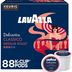 Lavazza Classico Coffee Keurig® K-Cup® Pods, Medium Roast, 88/Carton (6001CT)
