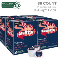 Lavazza Classico Coffee Keurig® K-Cup® Pods, Medium Roast, 88/Carton (6001CT)
