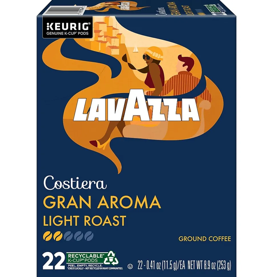 Lavazza Gran Aroma Coffee Keurig® K-Cup® Pods, Medium Roast, 88/Carton (6002CT)