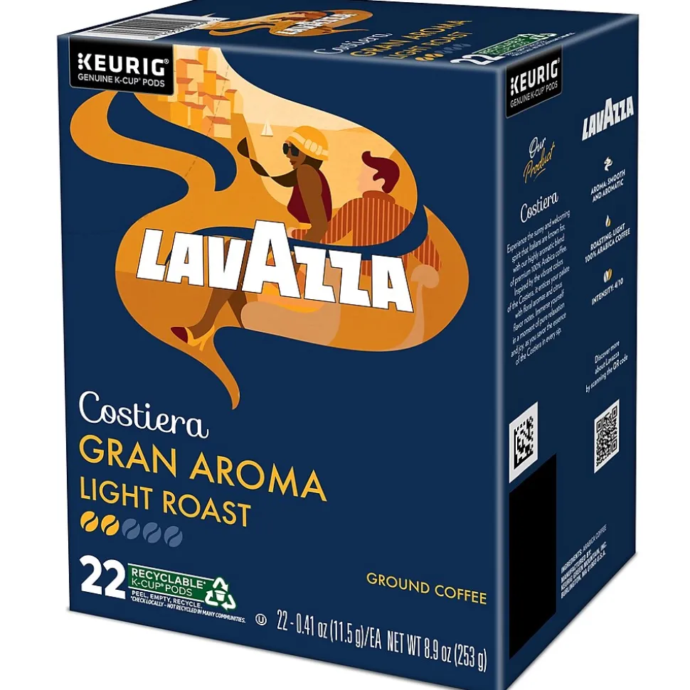 Lavazza Gran Aroma Coffee Keurig® K-Cup® Pods, Medium Roast, 88/Carton (6002CT)