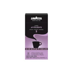 Lavazza Lungo Avvolgente Coffee Nespresso Original Capsules, Dark Roast, 10/Box (1953000969)