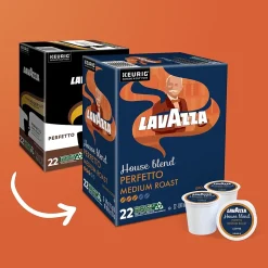 Lavazza Perfetto Coffee Keurig® K-Cup® Pods, Dark Roast, 22/Box (5000382580)