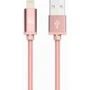 LAX Apple MFi Certified Lightning to USB Cable for Charge Sync 6ft, Rose Gold