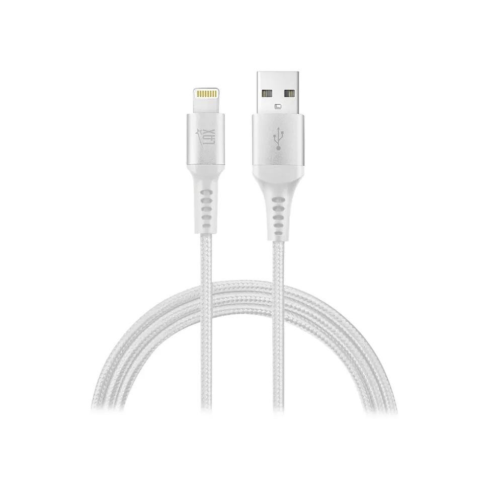 LAX Gadgets Lightning to USB Cable for iPhone/iPad/iPod touch, Silver (LX-4SL)