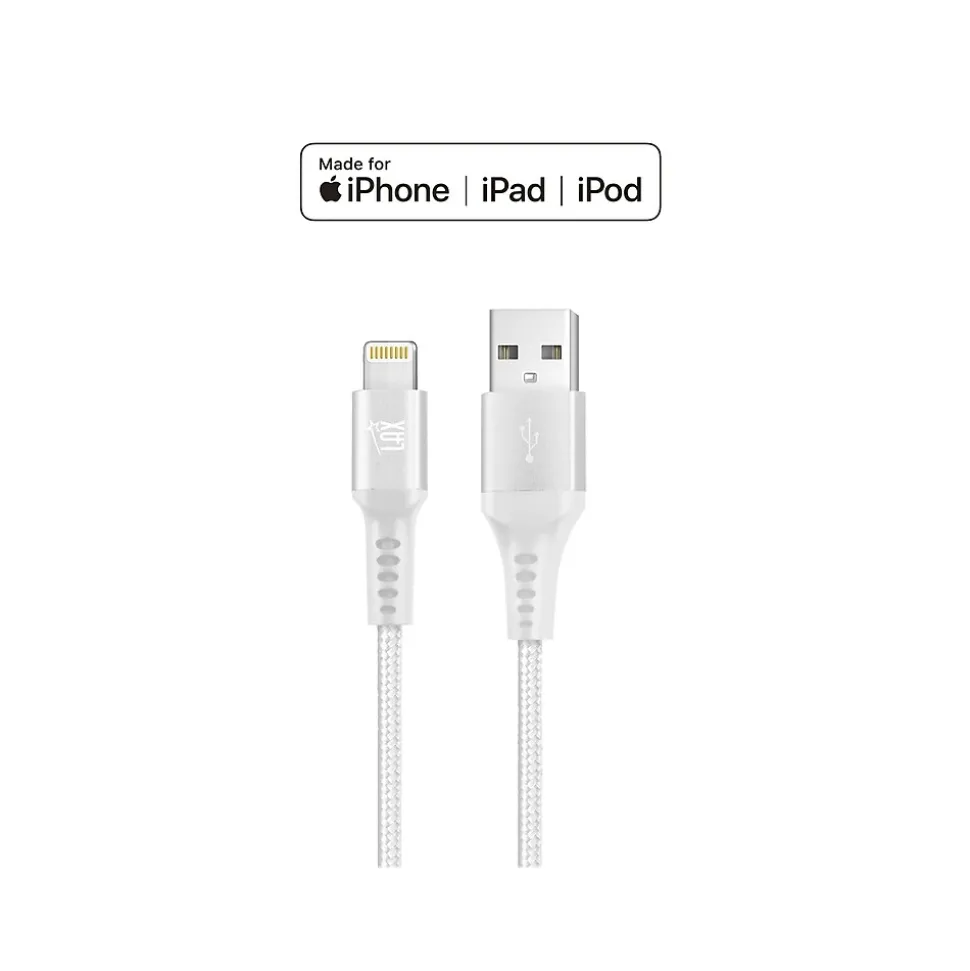 LAX Gadgets Lightning to USB Cable for iPhone/iPad/iPod touch, Silver (LX-4SL)