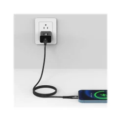 LAX Gadgets Lightning to USB-C Cable for iPhone/iPad/iPod Touch, Black (MFIUSBC3FT-BLK)