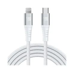 LAX Gadgets Lightning to USB-C Cable for iPhone/iPad/iPod touch, Silver (MFIUSBC3FT-SLV)