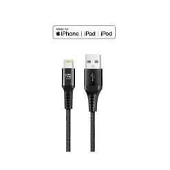 LAX Gadgets Lightning to USB Cable for iPhone/iPad/iPod touch, Black (LX-4BK)