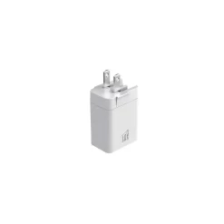 LAX Gadgets USB Wall Charger for Most Smartphones, White (PD20WQCWH)