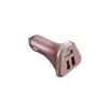 LAX 3-USB Port Car Charger 4.8A for Smartphones - Rose Gold (LAX3PORTCAR-ROS)