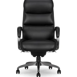 La-Z-Boy Aberdeen Leather Computer and Desk Chair, Black (51545)