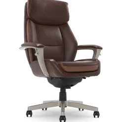 La-Z-Boy Alton Ergonomic Bonded Leather Swivel Executive Chair, Brown (51544-BRN)