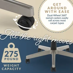 La-Z-Boy Alton Ergonomic Bonded Leather Swivel Executive Chair, Brown (51544-BRN)