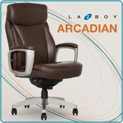 La-Z-Boy Arcadian Bonded Leather Executive Chair, Brown (60008)