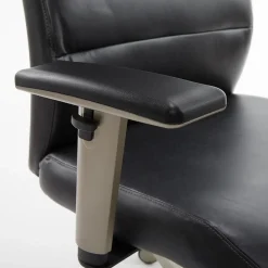 La-Z-Boy Baylor Ergonomic Faux Leather Swivel Executive Chair, Black (CHR10085B)
