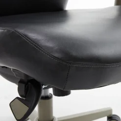 La-Z-Boy Baylor Ergonomic Faux Leather Swivel Executive Chair, Black (CHR10085B)