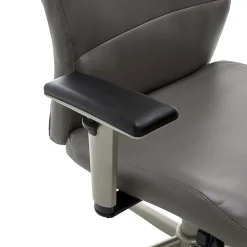 La-Z-Boy Baylor Ergonomic Faux Leather Swivel Executive Chair, Gray (CHR10085C)