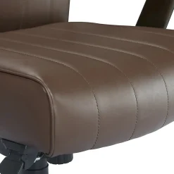 La-Z-Boy Bennett Ergonomic Faux Leather Swivel Executive Chair, Brown (CHR10082C)