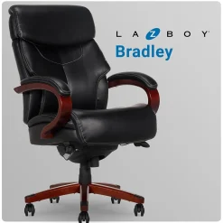 La-Z-Boy Bradley Bonded Leather Executive Chair, Black (46089-CC)