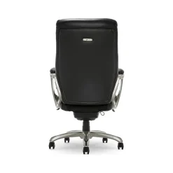 La-Z-Boy Cantania Ergonomic Bonded Leather Swivel Executive Chair, Black (45776A)