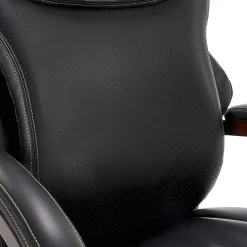 La-Z-Boy Hyland Ergonomic Bonded Leather Swivel Executive Chair, Black (45779A)