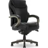 La-Z-Boy Hyland Ergonomic Faux Leather Swivel Executive Chair, Black (CHR10044B)