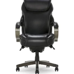 La-Z-Boy Hyland Ergonomic Faux Leather Swivel Executive Chair, Black (CHR10044B)