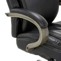 La-Z-Boy Hyland Ergonomic Faux Leather Swivel Executive Chair, Black (CHR10044B)