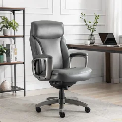 La-Z-Boy Leather Executive Chair, Gray (51446)