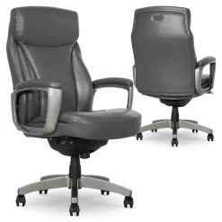 La-Z-Boy Leather Executive Chair, Gray (51446)