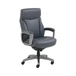 La-Z-Boy Leather Swivel Executive Chair, Gray (51446XX)