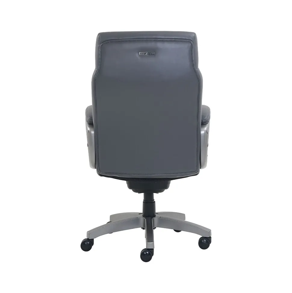 La-Z-Boy Leather Swivel Executive Chair, Gray (51446XX)