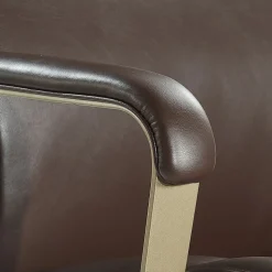 La-Z-Boy Melrose Ergonomic bonded Leather Swivel Executive Chair, Brown (CHR10084C)