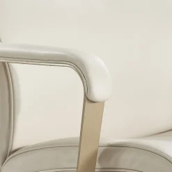 La-Z-Boy Melrose Ergonomic bonded Leather Swivel Executive Chair, White (CHR10084B)