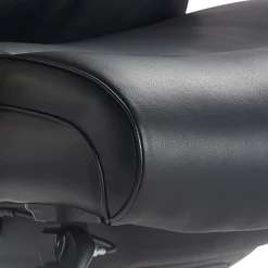 La-Z-Boy Melrose Ergonomic Bonded Leather Swivel Executive Chair, Black (CHR10084A)