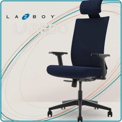 La-Z-Boy Mesh Swivel Executive Chair, Navy (51489-NVY)